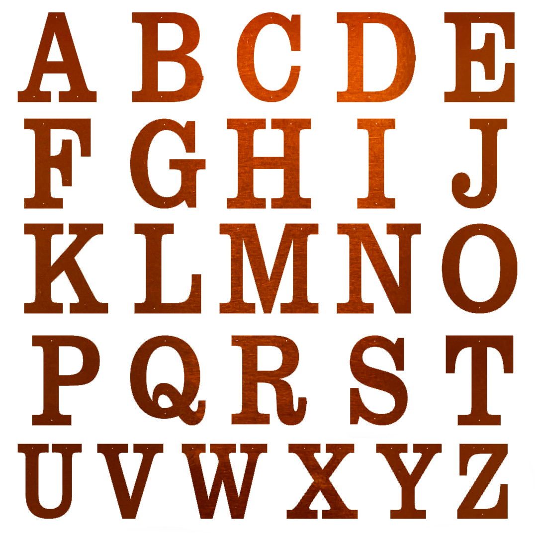 Riverside Designs-Letters of the Alphabet-Metal Wall Art Décor